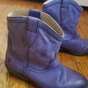 FRYE youth kid boys girls leather ankle boots sz 2